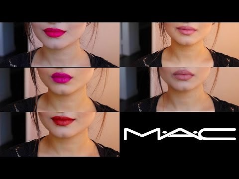 TOP 5 MAC UNIVERSAL LIPSTICK SHADES 2016 | Try On Medium/ Olive Skin Tone