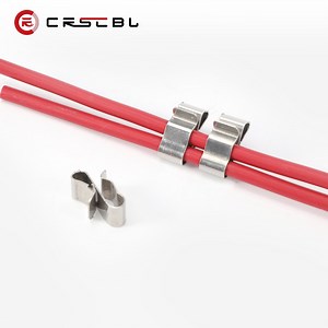 [Hot Item] Photovoltaic Clamp 304 Stainless Steel PV Wire Clips Solar Cable Clip for Solar Mounting System Tin Roof Customizable with Cable Fixing