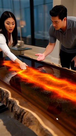 Molten Volcano Core Table 🌋🔥 | Epic Resin Build Timelapse