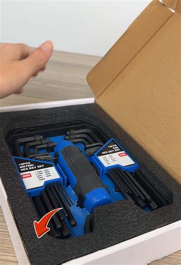 18 piece hex key wrench set#diytool #usefultool #tool