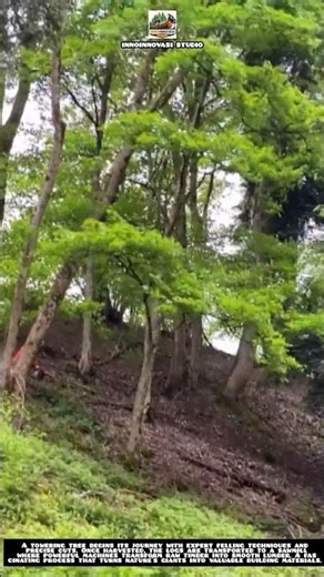 From Standing Timber to Premium Lumber | Giant Tree Harvesting & Wood Processing