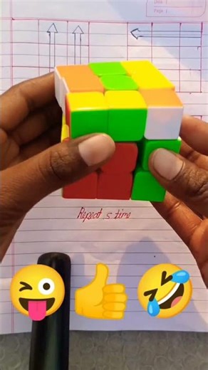 how to solve the 3 by 3 rubik's cube [simple]...#shorts