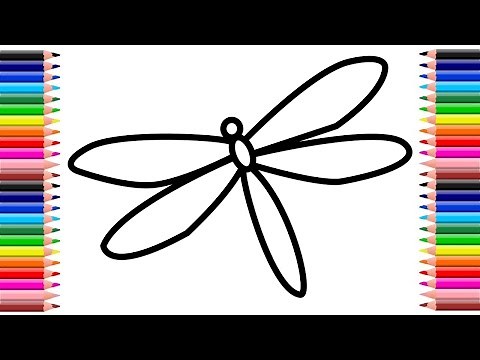 How to draw a dragonfly | Easy Drawing
