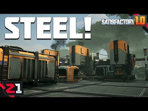 Starting A Steel Factory And Making Beams And Pipes ! Satisfactory 1.0 [E9]