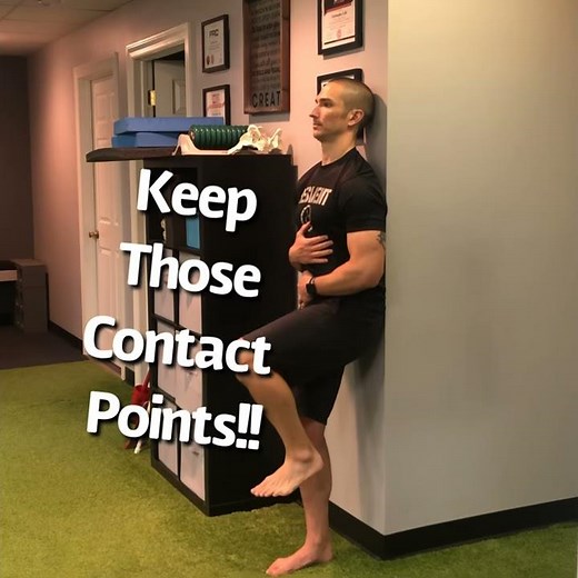 Wall Supported Standing Hip Extension