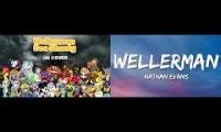 Mix of 2 videos from youtube : Wellerman( Sea Shanty)- Various Cartoon Characters and Nathan Evans