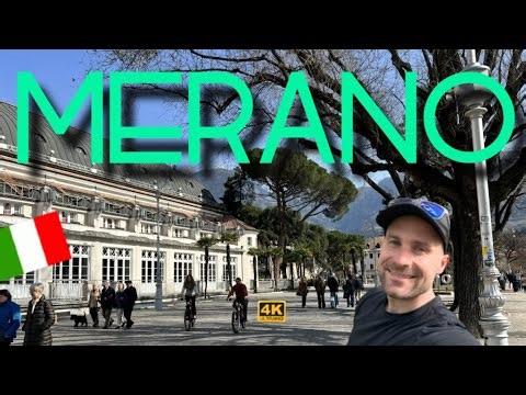 Merano, Italy 🇮🇹 Walking Tour 4K POV | Passer River Promenade & Historic Old Town ☀️