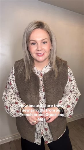 Grace & Mila New Arrivals…. Look at the TEDDY GILET & this blouse is so pretty with the burgundy 﫶朗 | Ruby 67 Boutique | Facebook