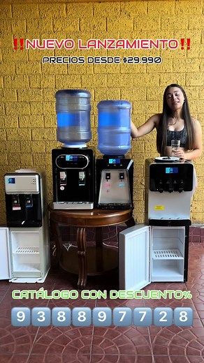 Lanzamiento de dispensadores de agua con descuentos