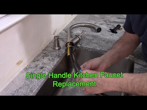 How To Replace A Single Handle Kitchen Faucet