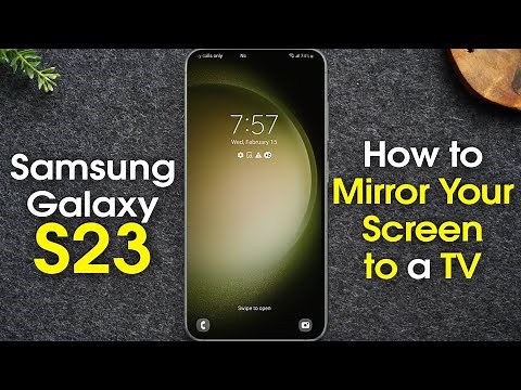 Samsung Galaxy S23 How to Mirror Your Screen to a TV (Screen Mirroring) | Play on TV | H2techvideos