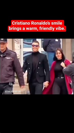 Cristiano Ronaldo - his smile feels warm and friendly.