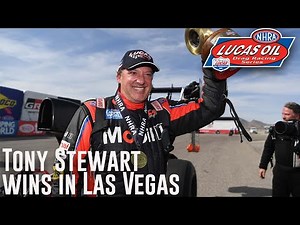 Tony Stewart wins FIRST NHRA National Event