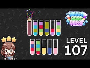 Water Sort Quest Level 107 Solution Walkthrough