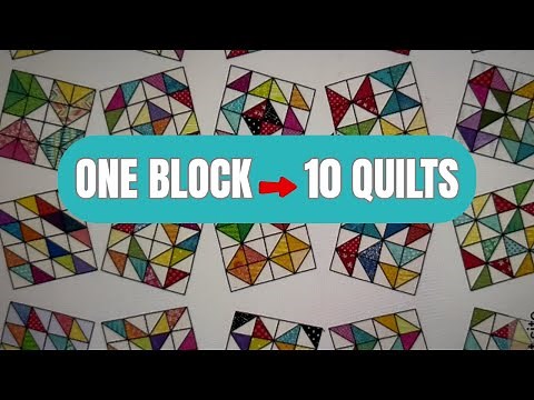 10 Quilt Designs From a Single Block | Looks Hard but Isn't