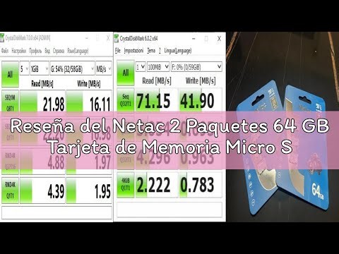 Reseña del Netac 2 Paquetes 64 GB Tarjeta de Memoria Micro SD A1 U3 C10 V30 UHS-I Velocidad hasta 10