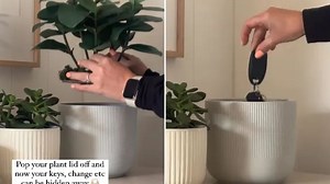 I was sick of my family dumping their mess so tried a hack to keep things tidy