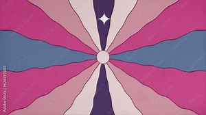 Vintage Striped Background, Retro Colors from the 1970s 1900s, 70s, 80s, 90s. retro vintage 70s style stripes background seamless loop road lines. Space spiral 1980s, vhs style seamless loop