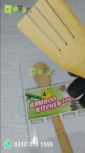 Bamboo Kitchen Cooking Spoons Set | Non-Stick Safe & Eco-Friendly