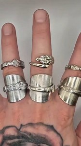 Watch how I craft a selection of apostle spoonrings ✨️ #handmade #spoonring #ring | Thomas Mckay