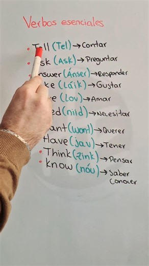 5.8K views · 213 reactions |  ¿Qué otros VERBOS ESENCIALES en INGLÉS necesitas para hablar fluido? (Parte 2) | El Profesor Hernán | Facebook