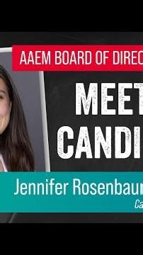 Jennifer Rosenbaum, MD FAAEM | AAEM Board of Directors Election