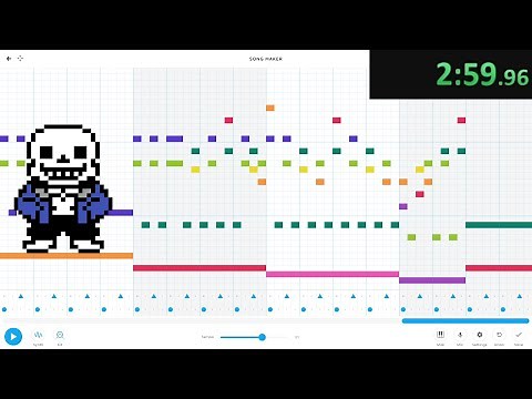 MEGLOVANIA made in 3 minutes (chrome music lab speedrun)