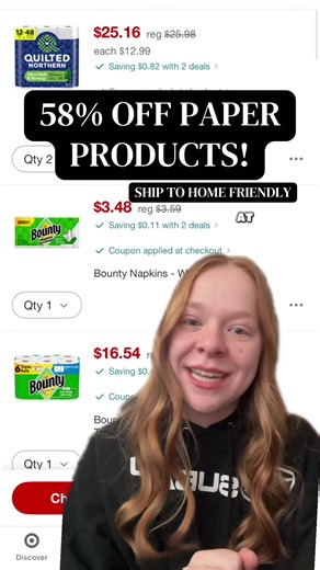 58% OFF PAPER PRODUCTS THIS WEEK AT TARGET 🎯 - Instore, pickup or ship to home friendly! 🔗 in B10 to get your order started! - If you don’t want the Aiwick Plug… you could get one of these products instead for similar final cost: -Mr Clean Magic Eraser $5.49 with $2 DQ -Mr Clean floor cleaner $5.99 with $2 DQ -Finish rinseaid $4.99 with $2 DQ -Finish pods $4.99 with $2 DQ -Febreze small spaces $3.49 with $2.50 DQ - * Target couponing haul * Target deals * Target couponing 2026 * Target clearan