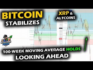 Market Stabilizes for Bitcoin Price Chart, Altcoins & XRP at 100-Week Moving Average, Retrace v Drop