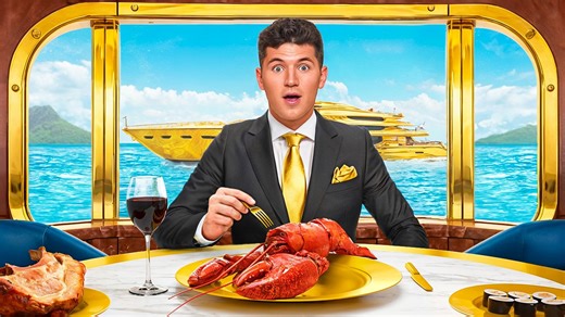 Dining on a $10 Million Mega Yacht