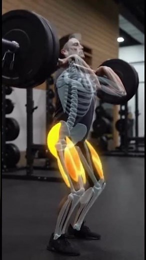Push Press Anatomy Animation: Full Kinetic Chain Power From Legs to Upper Body