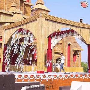 Gorgeous wedding mandap decor - wedding makeover #bamboo #mandap #weddingdecor #diy | Hetal's Art