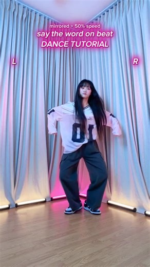 BRITNEY C ౨ৎ on Instagram: "say the word on beat dance tutorial 🙌 dc romy.sanchez #saythewordonbeat #dance #trending #dancechallenge #fyp"