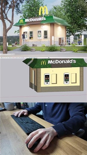 Modélisation Porjet SketchUp #mcdonalds