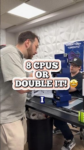 8 CPUs or double it! 🔀 #double #pcbuild #pcgaming #techvideo #pc