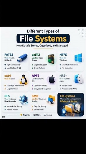 Different Types of File Systems Explained 💻