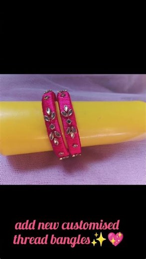 new tred bangles 💖🧿 #new #thread bangles #handmade design