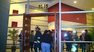 Shocking CCTV: Out of control lift slams man into roof
