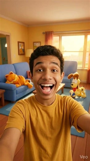 Part 1.I Entered the Garfield Cartoon! 🐱 | AI Adventure