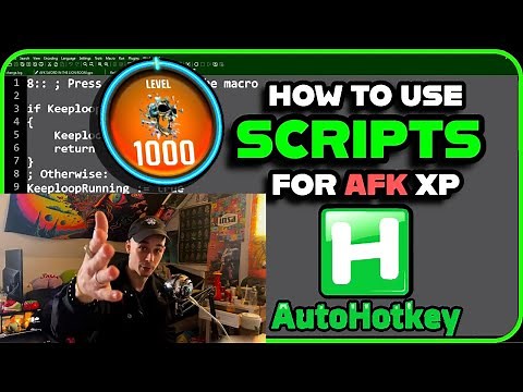 How to use AutoHotkey Scripts (LEVEL UP WHILE AFK)