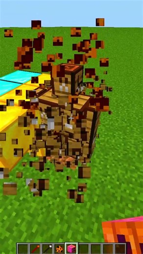 Distorted Alex👾 vs Every Golem #shorts #short #minecraft #gaming