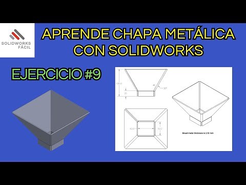 Exercise #9 - Learning Sheet Metal in Solidworks Hopper