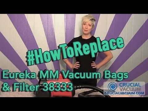 Eureka MM Vacuum Bags & Filter 38333 Replacement for Eureka Sanitaire SC3683A 60295, 60296, 60297