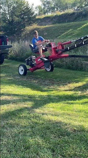 Harbor freight backhoe begins a large project!! #shorts #harborfreighttools