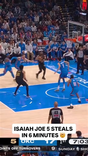 Isaiah Joe's defense (5 STL in 6 minutes) was a nightmare for Cleveland 😬 #NBAPhilippines #NBAHighlights #DisneyPlusNBA | NBA Philippines