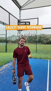 200K views · 460 reactions | Learn the easiest serve technique for beginners  ✅ Line your feet up where you want to serve ✅ Front arm shoulder height, dropping over your front foot ✅ Racket shoulder height at the back — then drop and hit Simple, repeatable, and perfect for building a consistent serve.  #padel #padeltips #padeltennis #ThePadelSchool #training #sports #active #coaching #success #mindset | The Padel School | Facebook