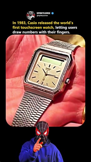 In 1983, Casio released the world’s first touchscreen watch