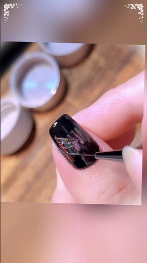 How to draw butterflies on nails super fast