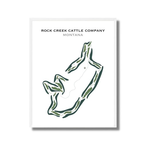 Rock Creek Cattle Company, MT | Karta över golfbanor, golfkarta, present till golfare, scorekortslayout, present till golfare, konsttryckdekor - Etsy Sverige