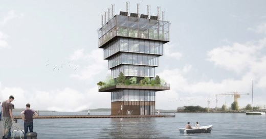 'superfarm' by studio NAB proposes a vertical farm concept to combat land shortage